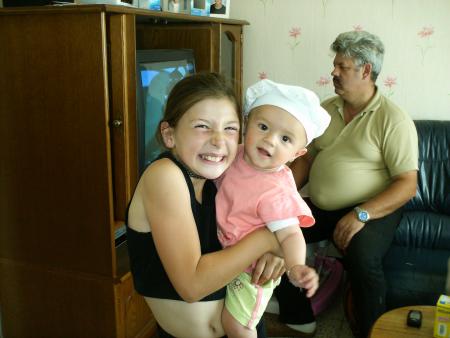 moi  ma soeur  et   notre papa